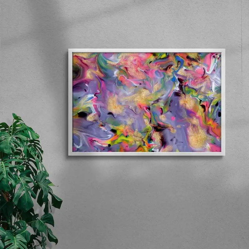 Glitter Paint Swirl 5