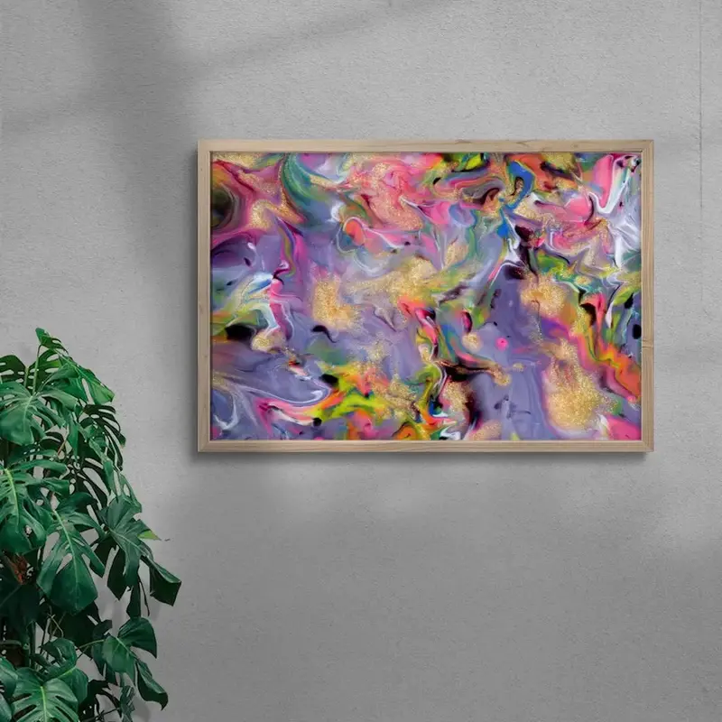 Glitter Paint Swirl 6