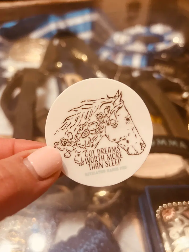 "Got Dreams Worth More Than Sleep" Sticker 1