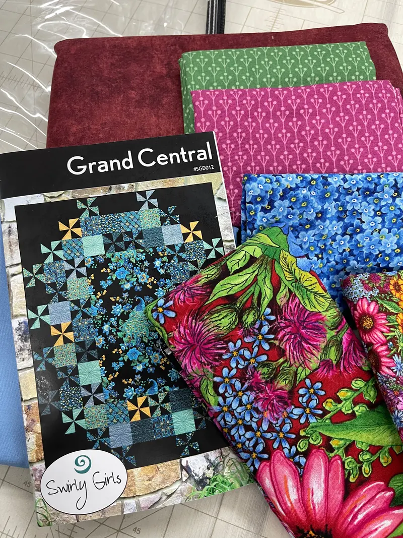 Grand Central Gardens Quilt Kit 60 X 78.  Kit Includes Fabric, Binding, & Pattern. 1