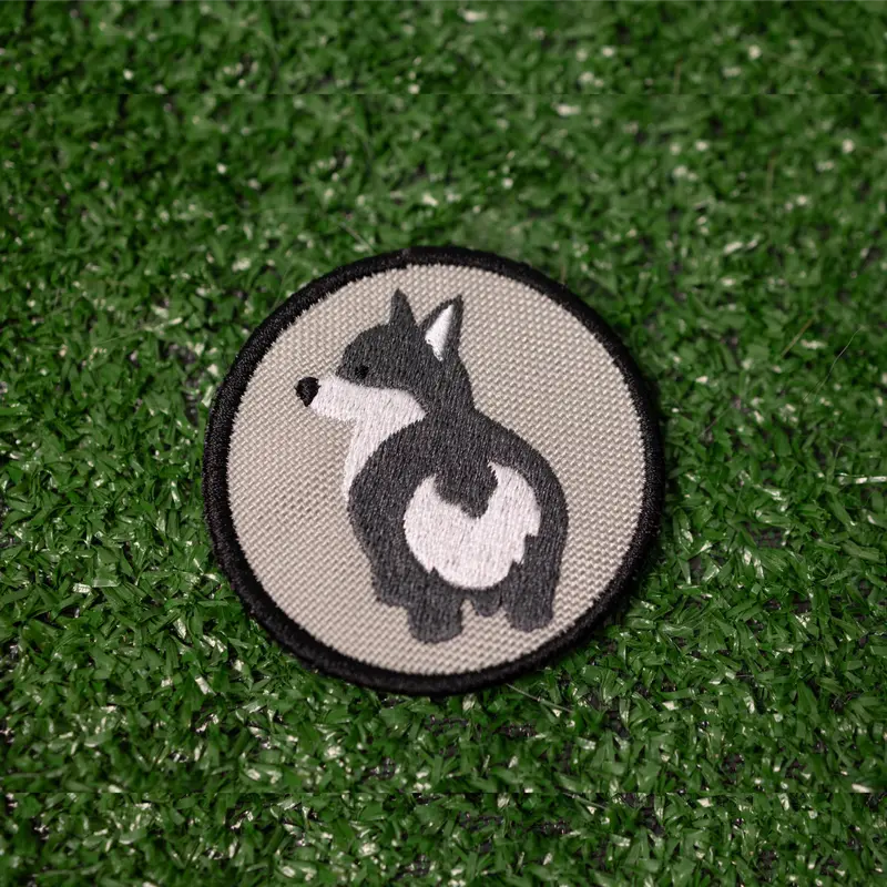 Gray Corgi Bum Patch 1