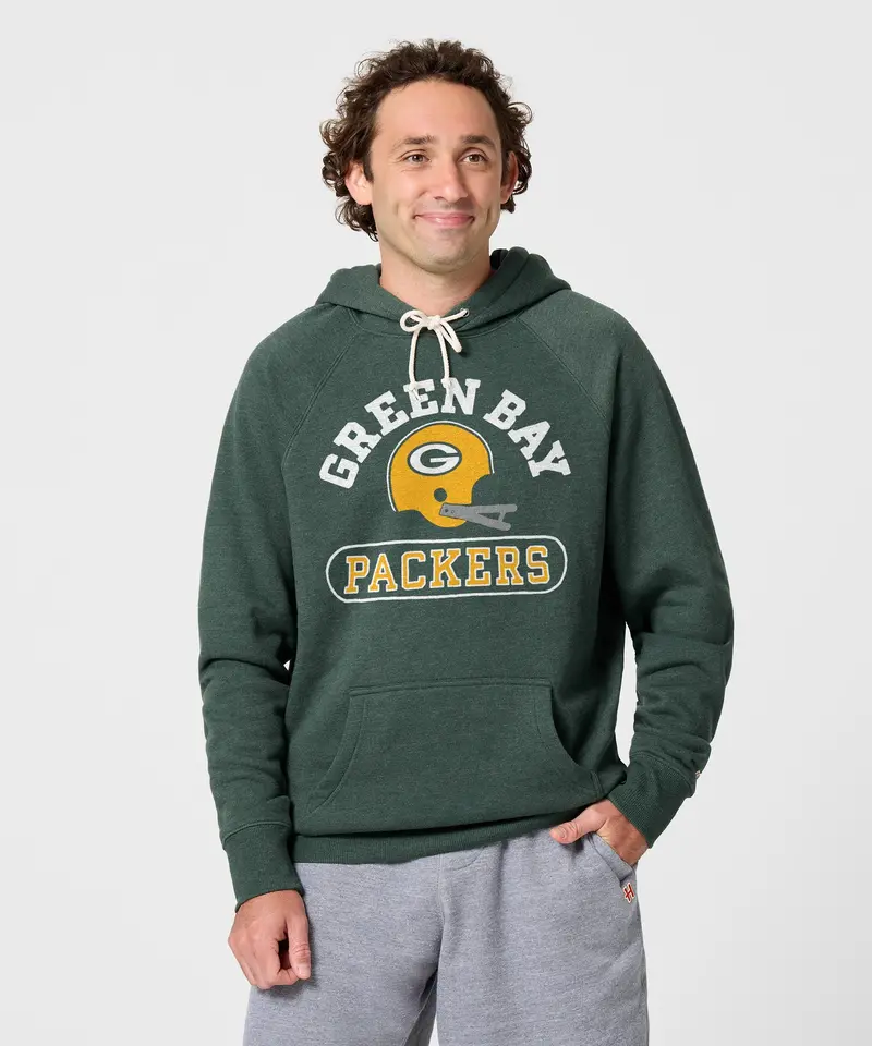 Green Bay Packers Throwback Helmet Hoodie 3