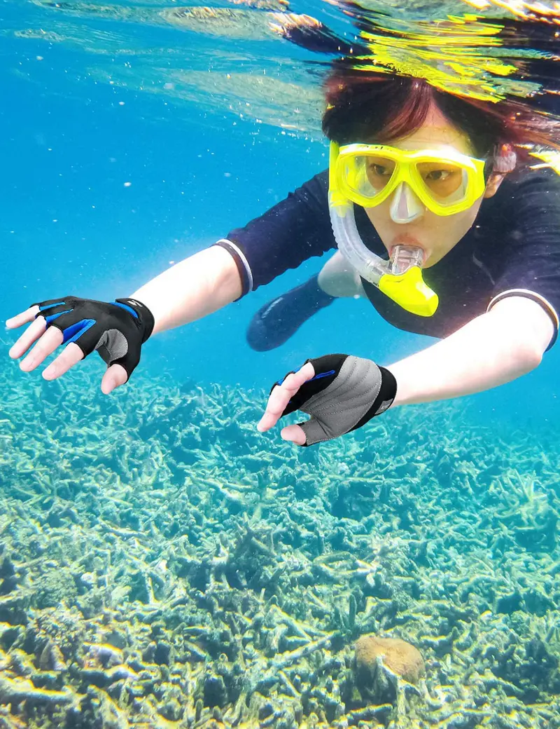 Half Finger Padded Gloves For Water Sports 2