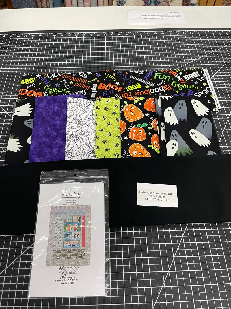 Halloween Glow In The Dark / Awry Patter Included In Kit  54 X72. 1