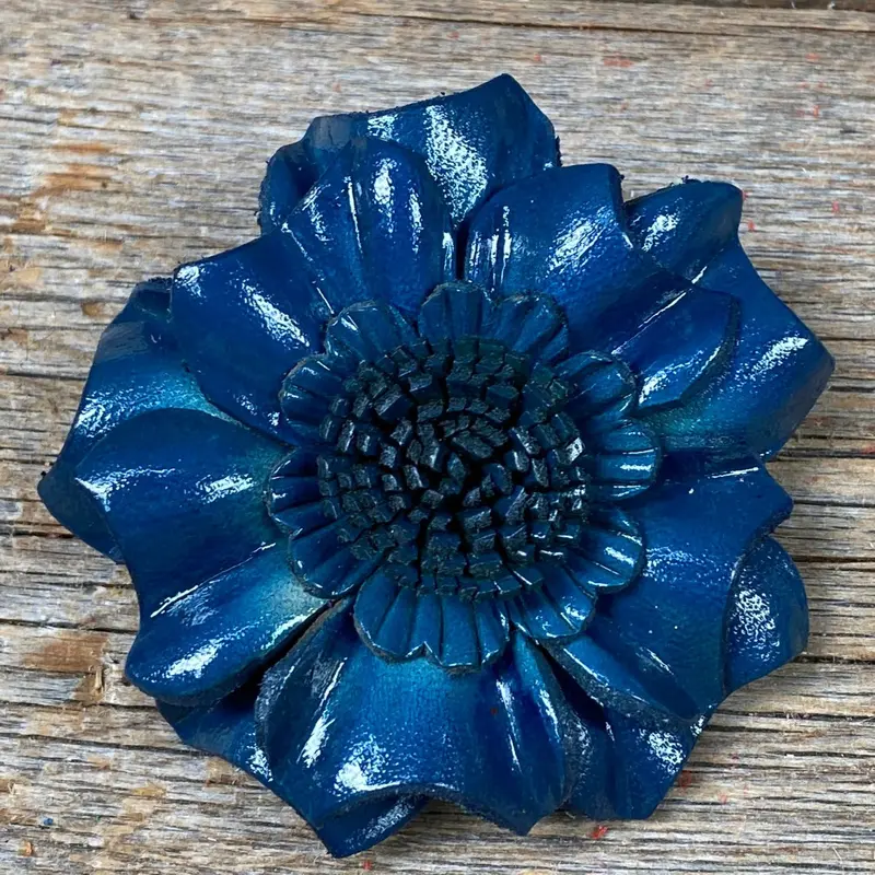 Hand Painted Leather Flowers - Carnations 5