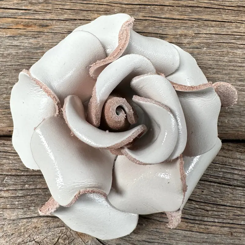 Hand Painted Leather Flowers - Roses 2