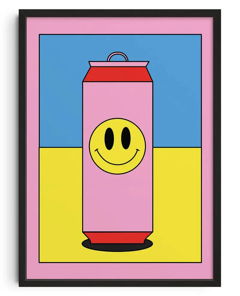 Happy Can Of Beer 1