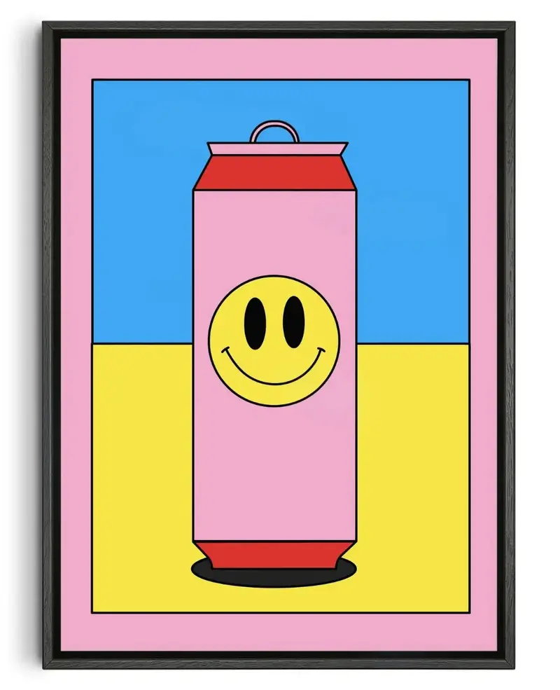 Happy Can Of Beer 1