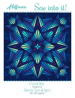Hoffman - Crystal Blue Sapphire - Sew Into It Quilt Kit (Precut) 1