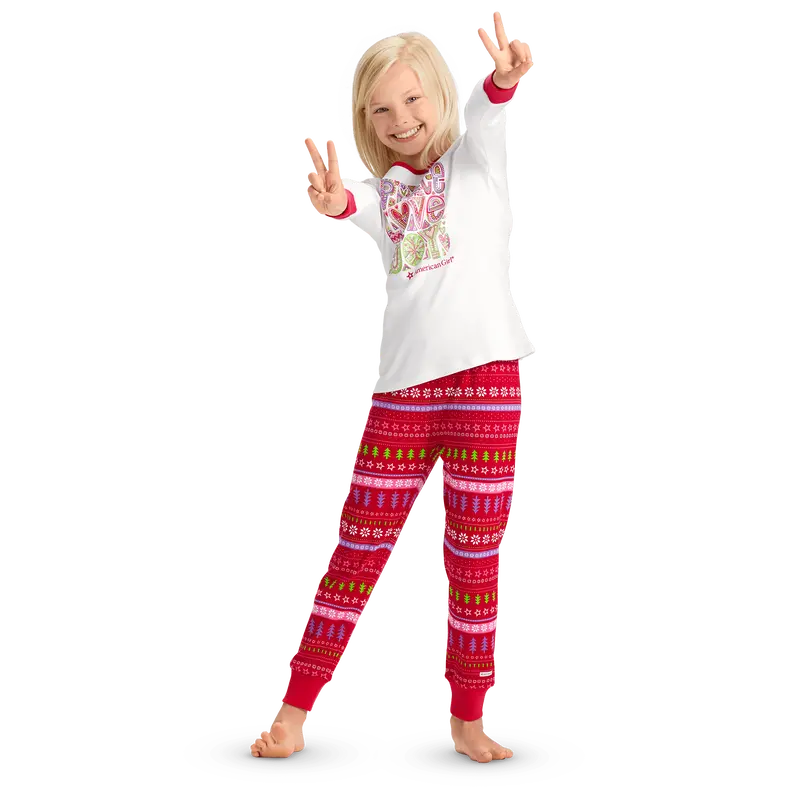Holiday Cheer Pj Pants For Girls 1
