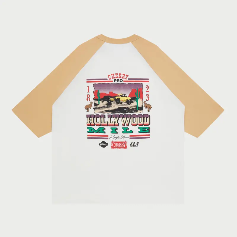 Hollywood Mile Baseball Tee 1