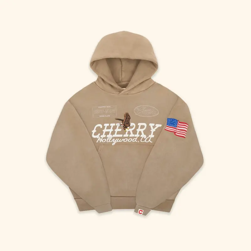 Hollywood Pullover Hoodie (Tan) 1