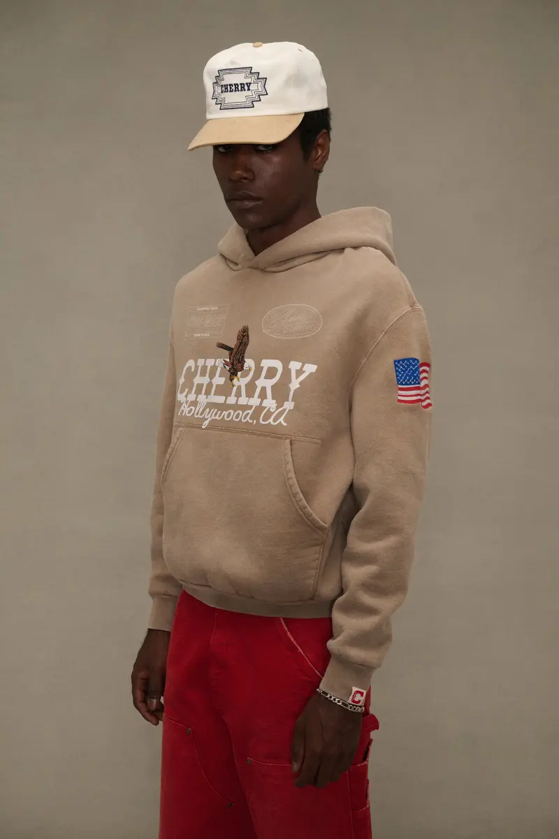Hollywood Pullover Hoodie (Tan) 3