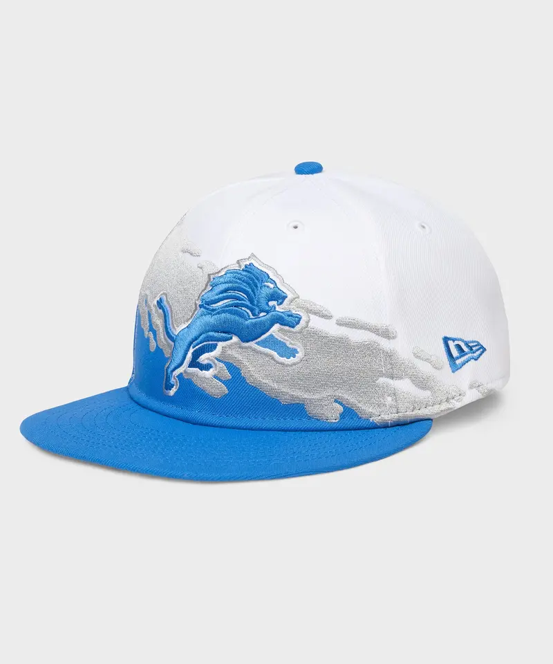 Homage X New Era Detroit Lions Retro 9Fifty Color Splash Hat 1