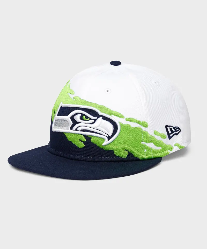 Homage X New Era Seattle Seahawks Retro 9Fifty Color Splash Hat 1