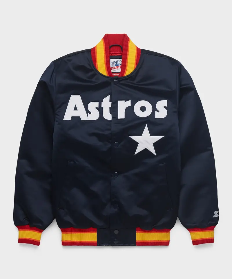 Homage X Starter Astros Heavyweight Satin Jacket 1