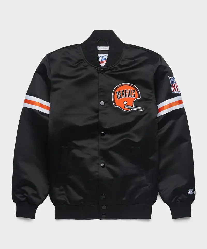 Homage X Starter Bengals Heavyweight Satin Jacket 1