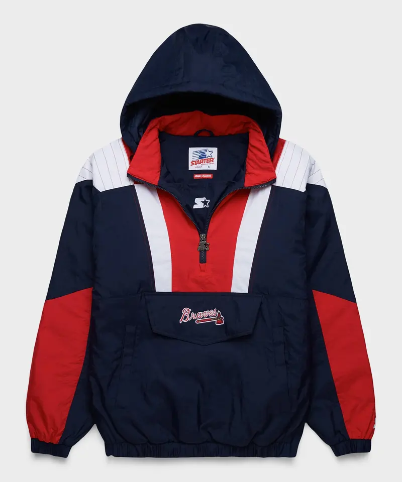 Homage X Starter Braves Pullover Jacket 1