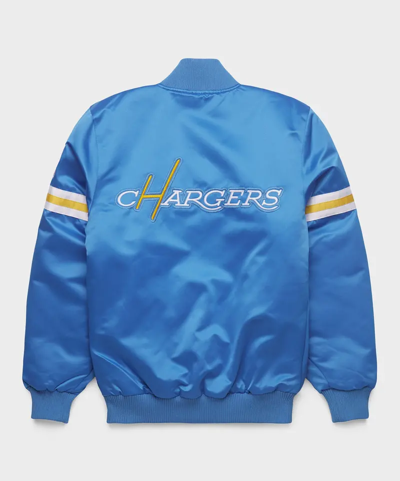 Homage X Starter Chargers Heavyweight Satin Jacket 2