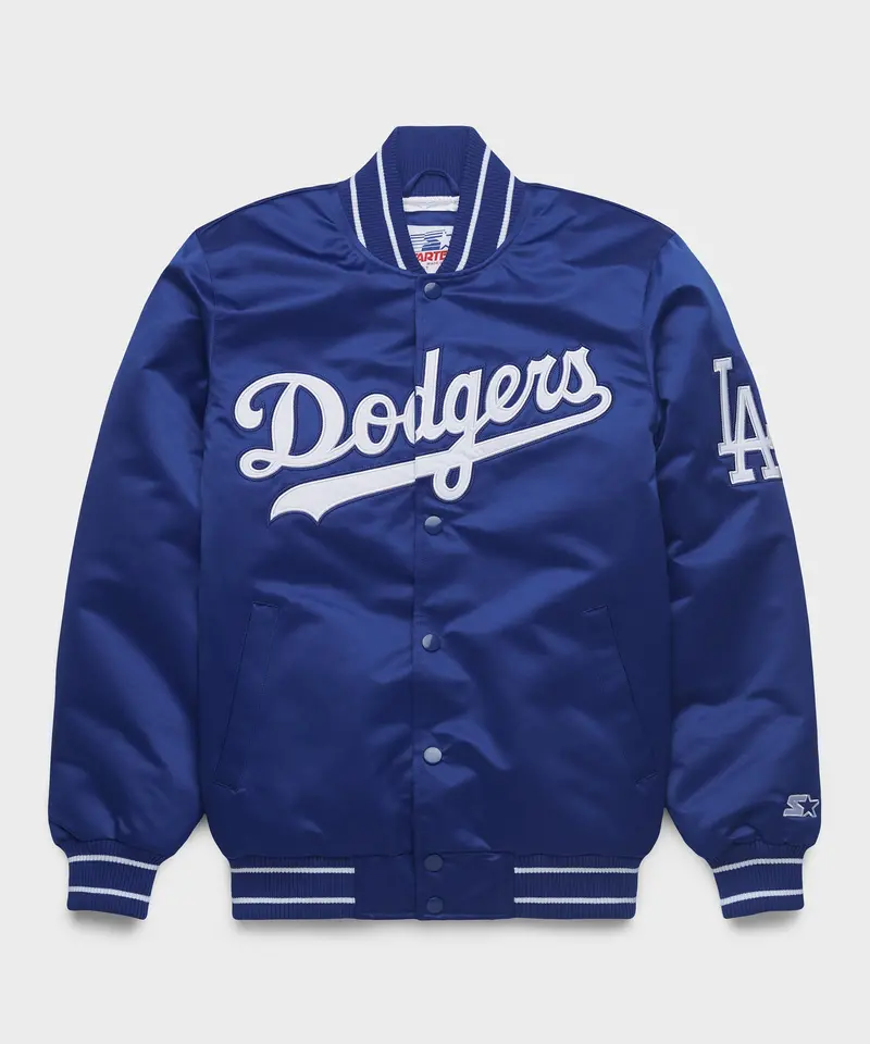 Homage X Starter Dodgers Heavyweight Satin Jacket 1