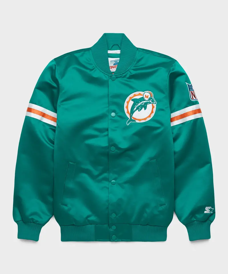 Homage X Starter Dolphins Heavyweight Satin Jacket 1