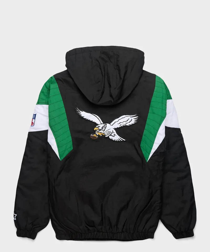 Homage X Starter Eagles Blackout Breakaway Pullover Jacket 2