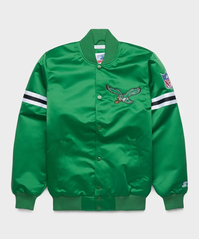 Homage X Starter Eagles Heavyweight Satin Jacket 1