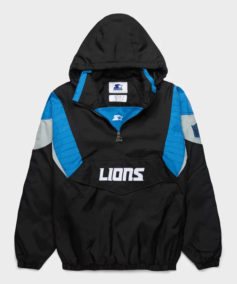 Homage X Starter Lions Blackout Breakaway Pullover Jacket 1