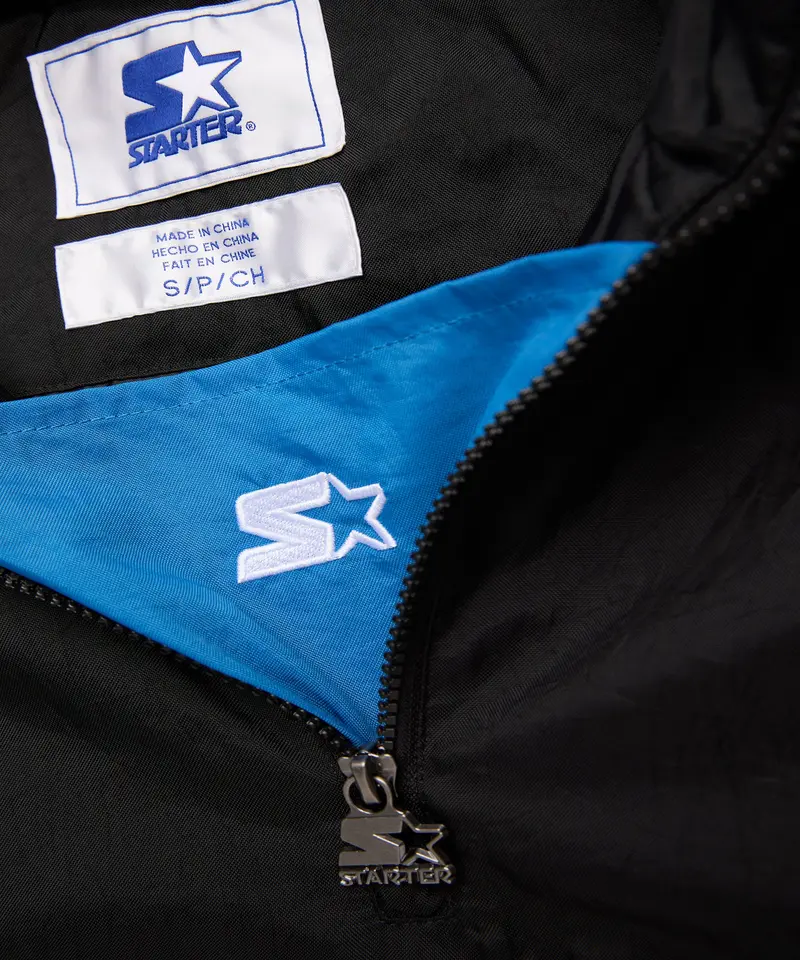 Homage X Starter Lions Blackout Breakaway Pullover Jacket 4