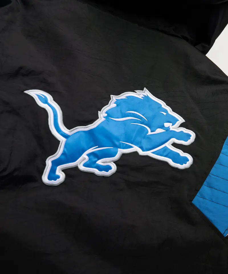 Homage X Starter Lions Blackout Breakaway Pullover Jacket 5