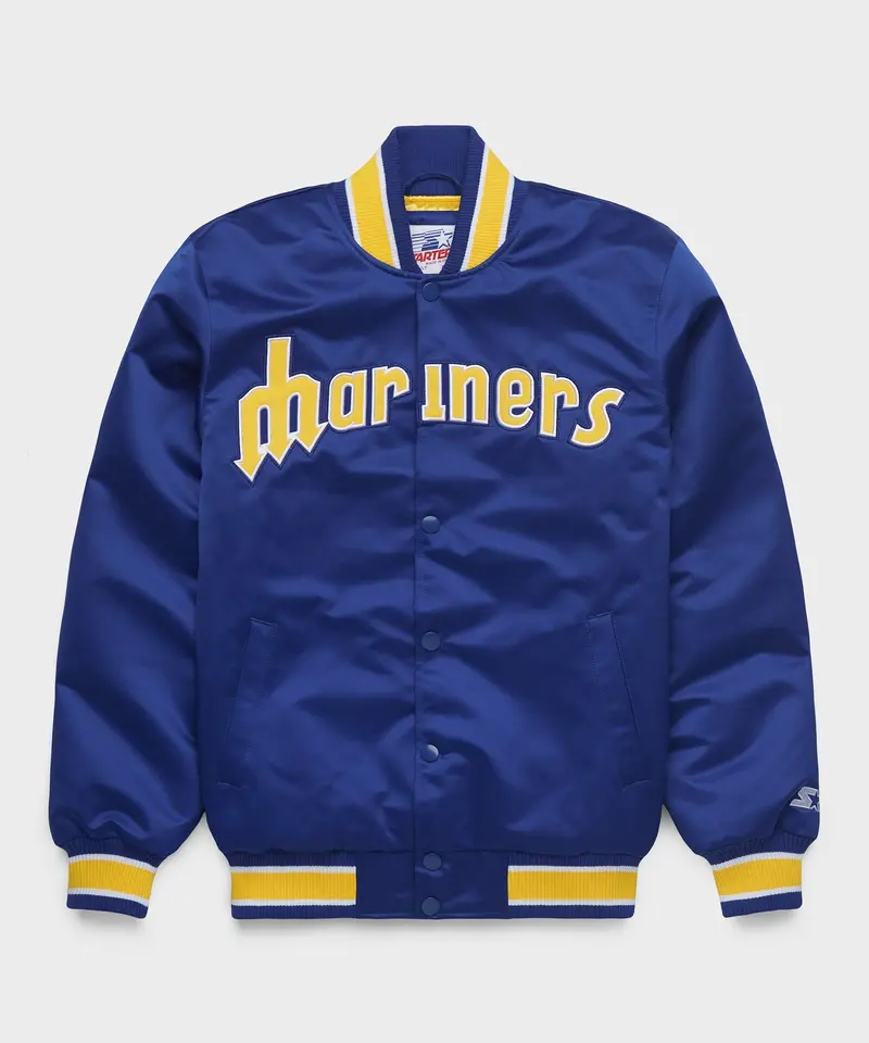 Homage X Starter Mariners Heavyweight Satin Jacket 1