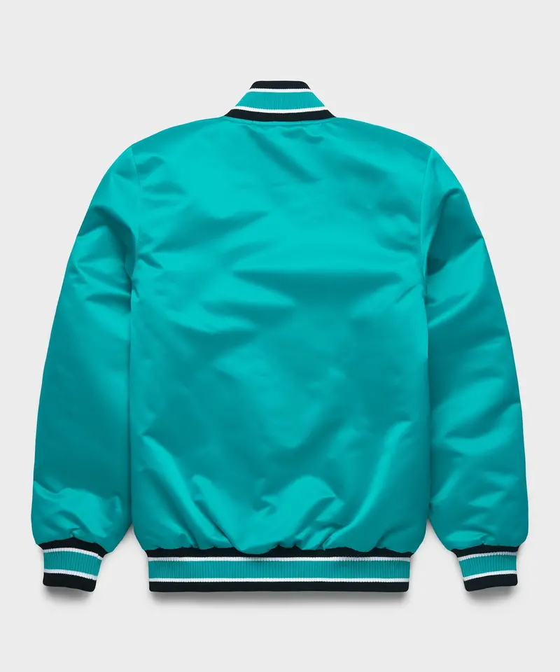 Homage X Starter Marlins Heavyweight Satin Jacket 2