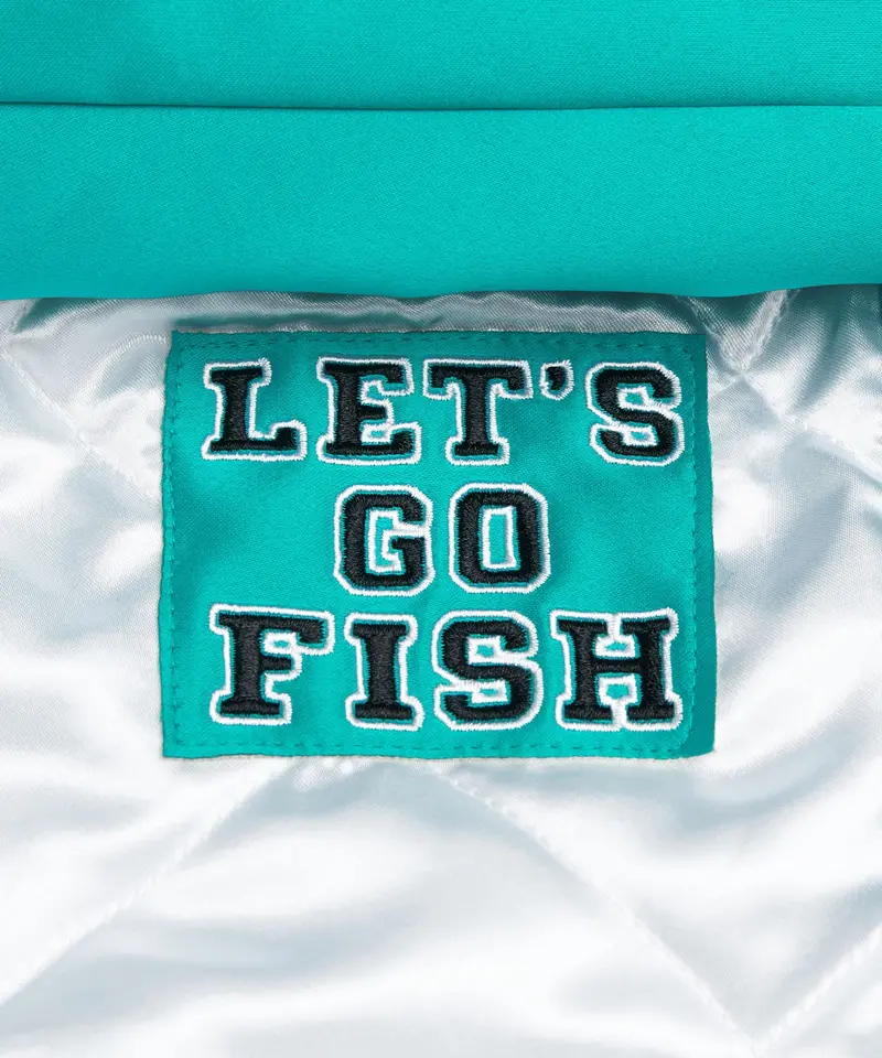 Homage X Starter Marlins Heavyweight Satin Jacket 5
