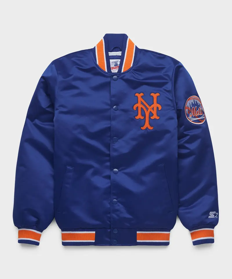 Homage X Starter Mets Heavyweight Satin Jacket 1