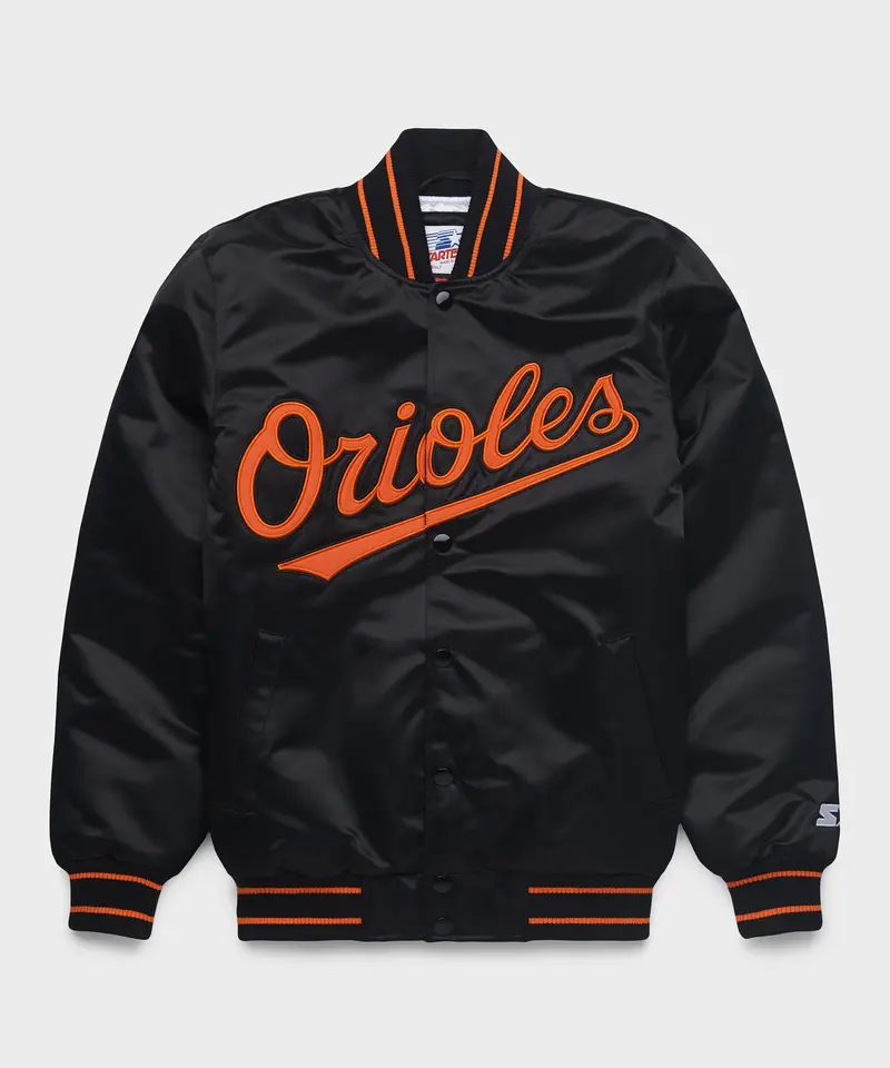 Homage X Starter Orioles Heavyweight Satin Jacket 1