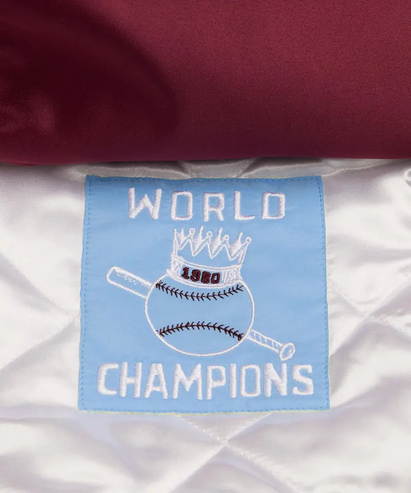 Homage X Starter Phillies Heavyweight Satin Jacket 5