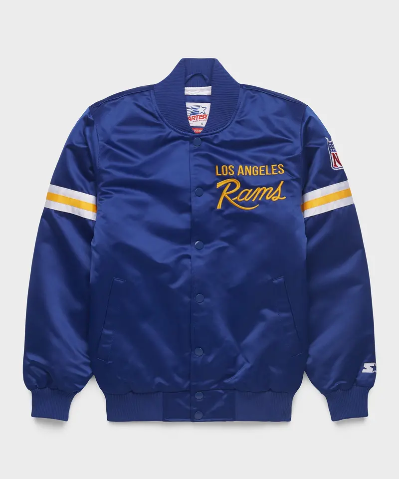 Homage X Starter Rams Heavyweight Satin Jacket 1