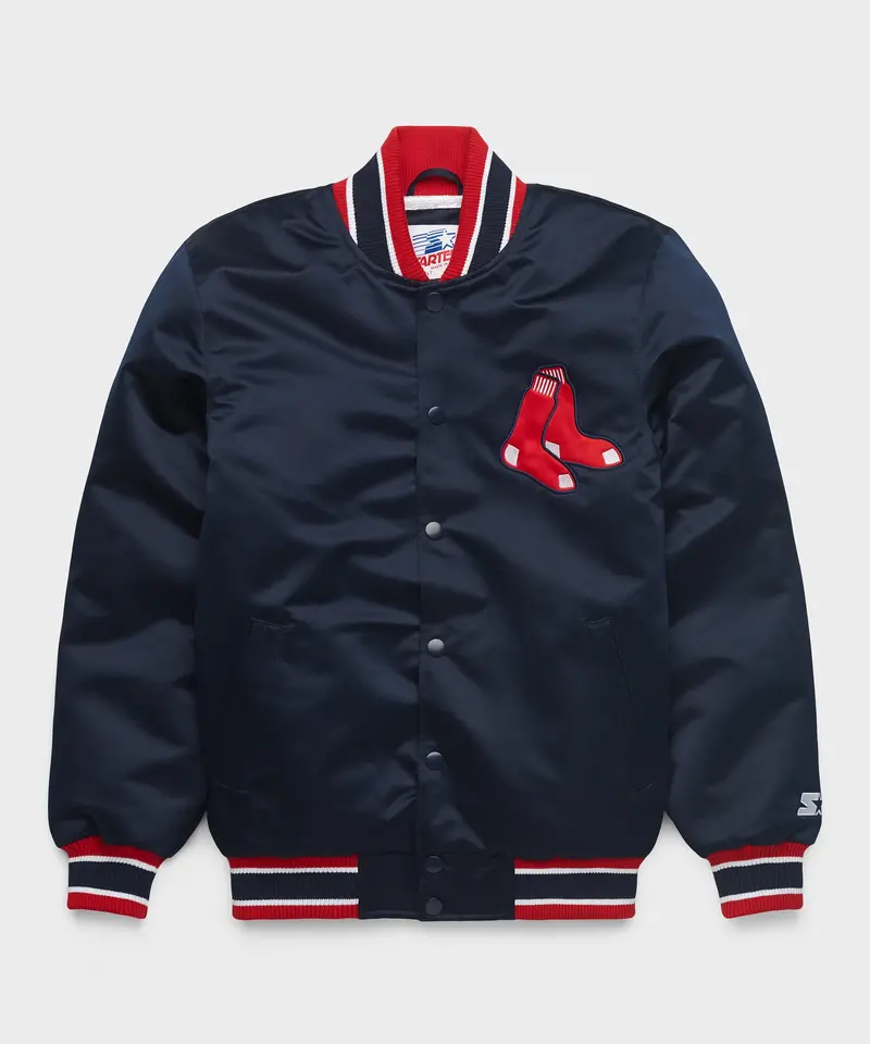 Homage X Starter Red Sox Heavyweight Satin Jacket 1