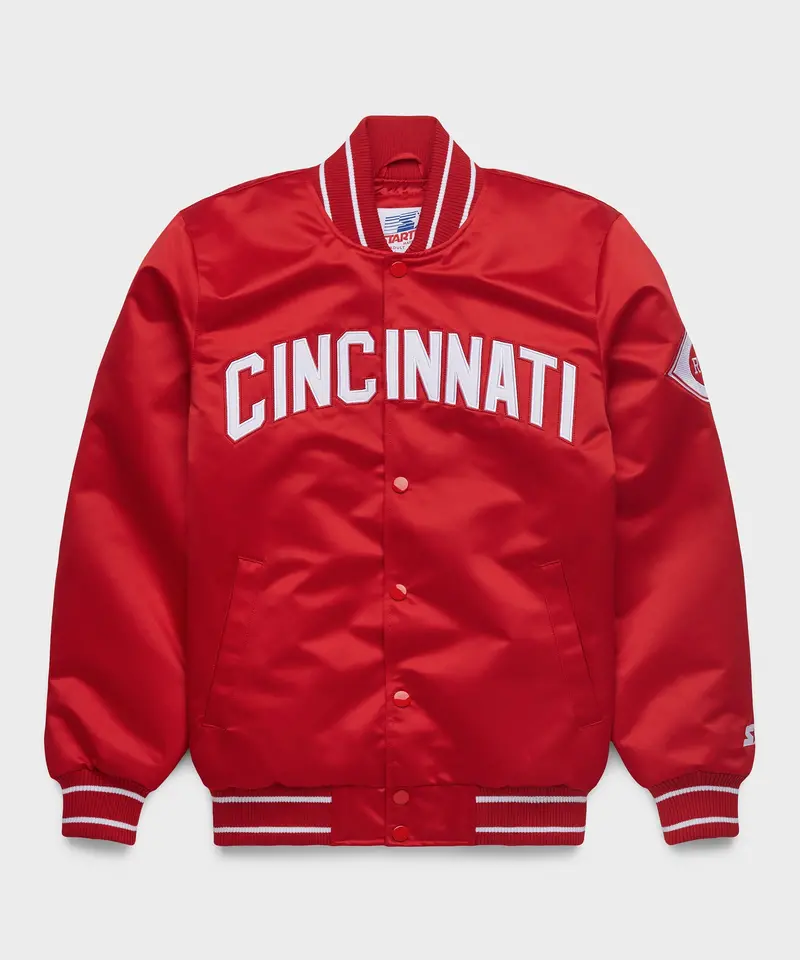 Homage X Starter Reds Heavyweight Satin Jacket 1