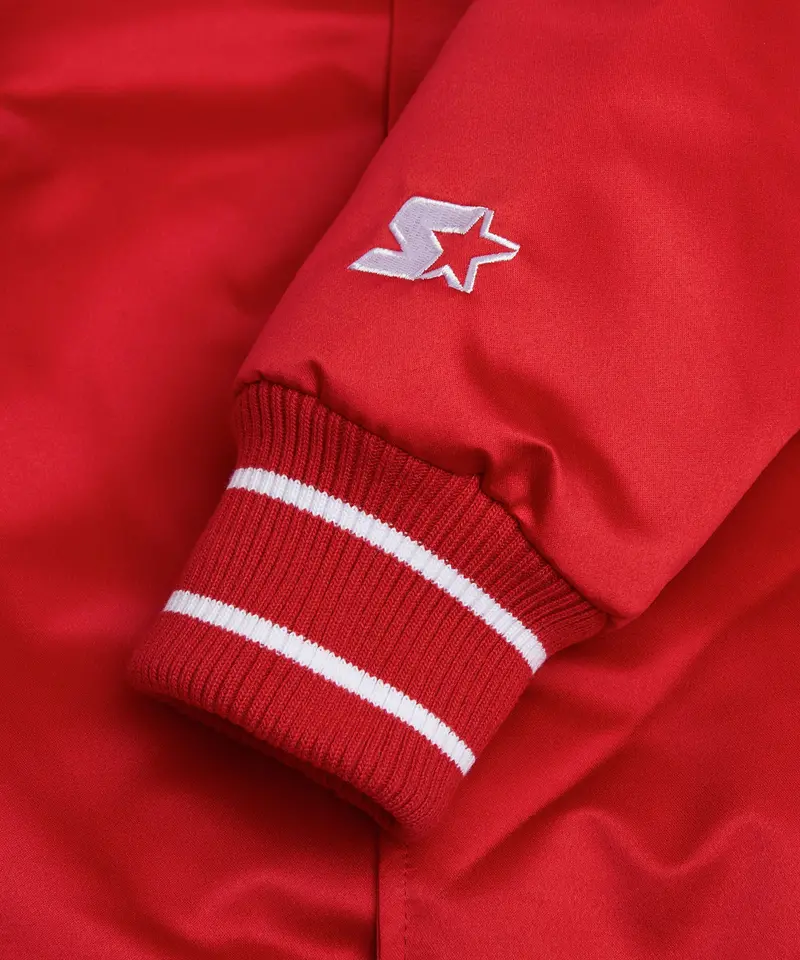 Homage X Starter Reds Heavyweight Satin Jacket 3