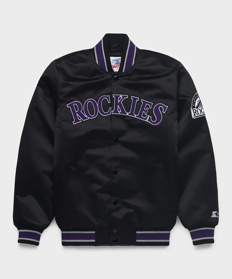 Homage X Starter Rockies Heavyweight Satin Jacket 1