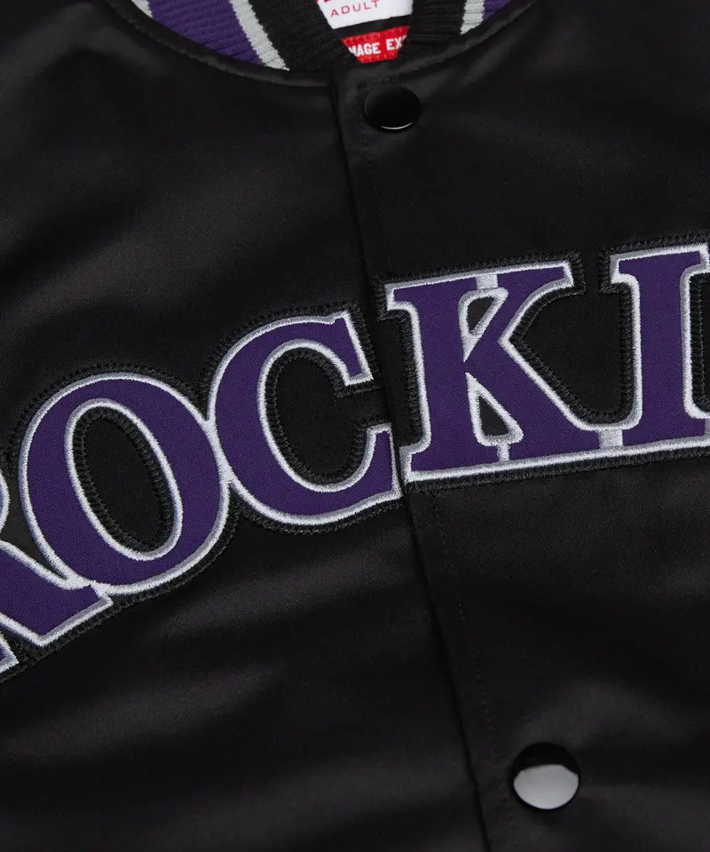 Homage X Starter Rockies Heavyweight Satin Jacket 4