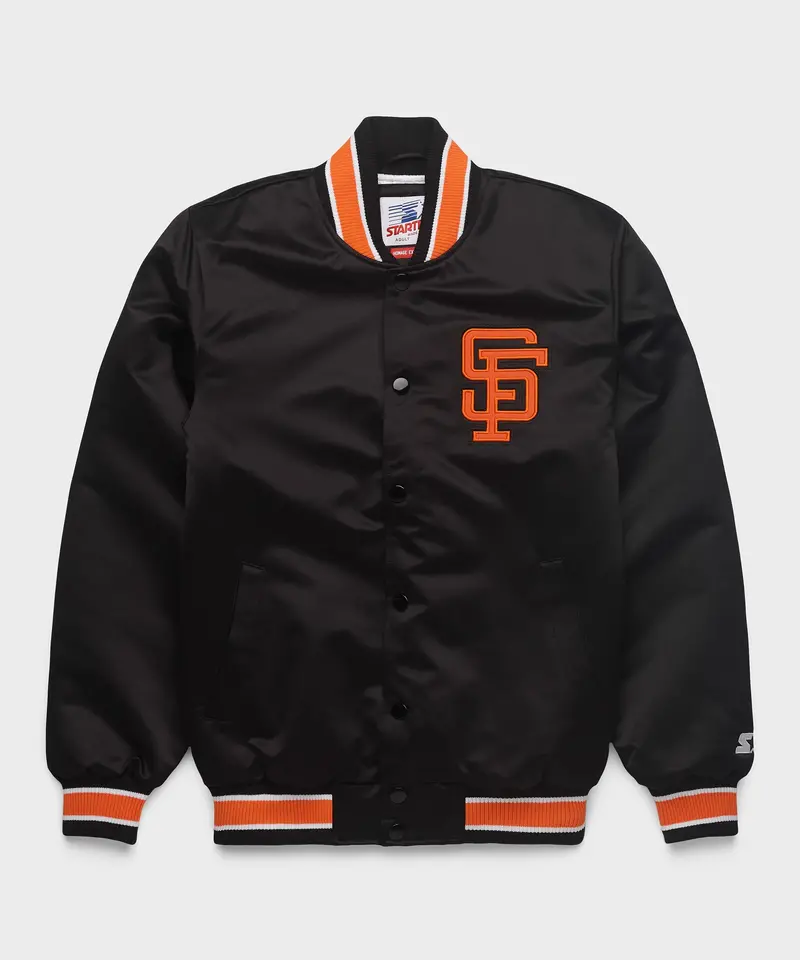 Homage X Starter Sf Giants Heavyweight Satin Jacket 1