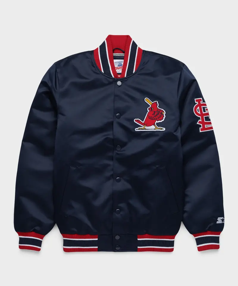 Homage X Starter St. Louis Cardinals Heavyweight Satin Jacket 1