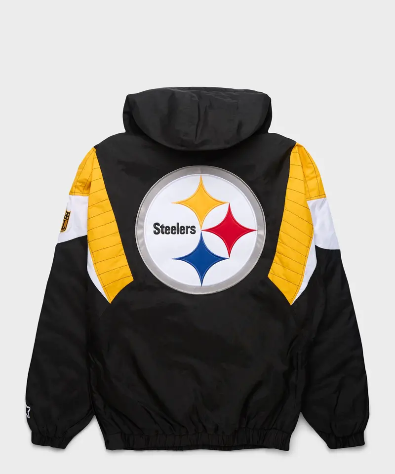 Homage X Starter Steelers Blackout Breakaway Pullover Jacket 2