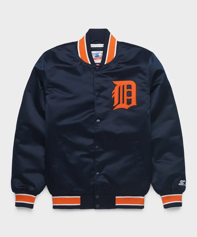 Homage X Starter Tigers Heavyweight Satin Jacket 1