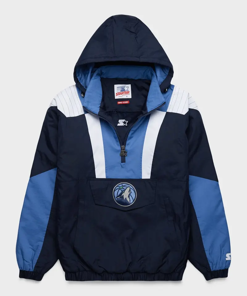 Homage X Starter Timberwolves Pullover Jacket 1