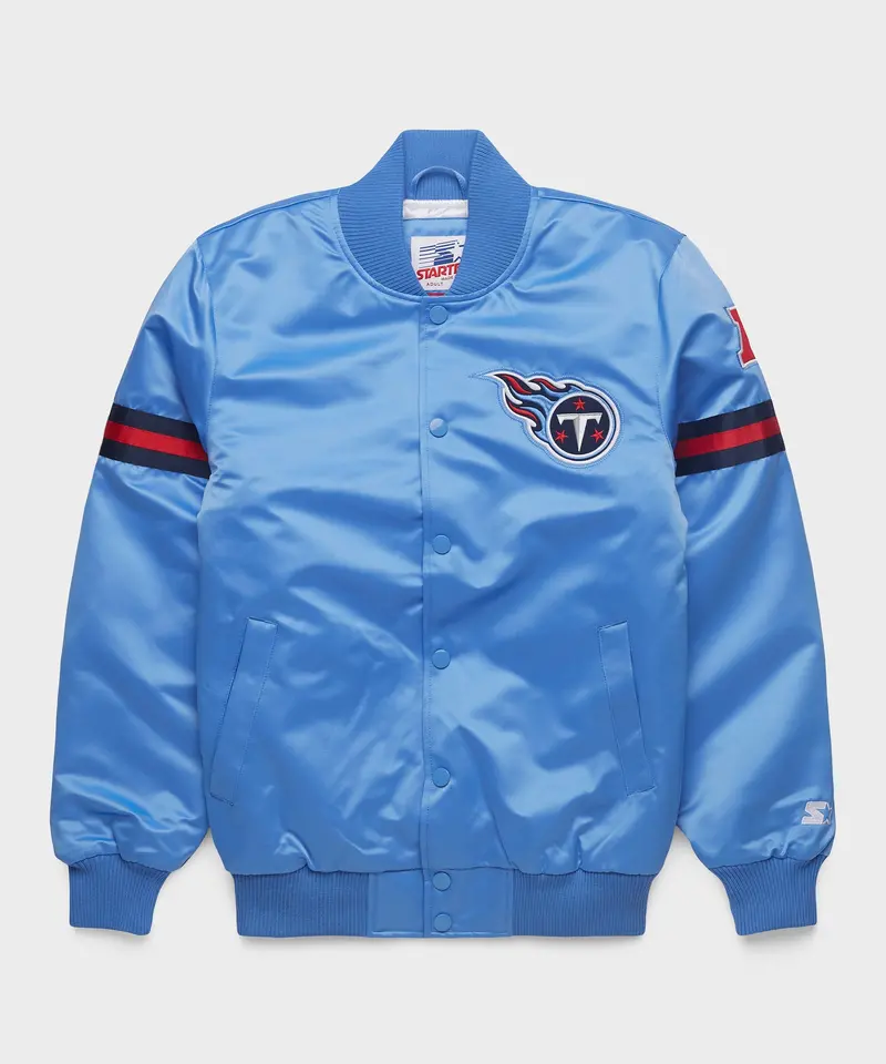 Homage X Starter Titans Heavyweight Satin Jacket 1