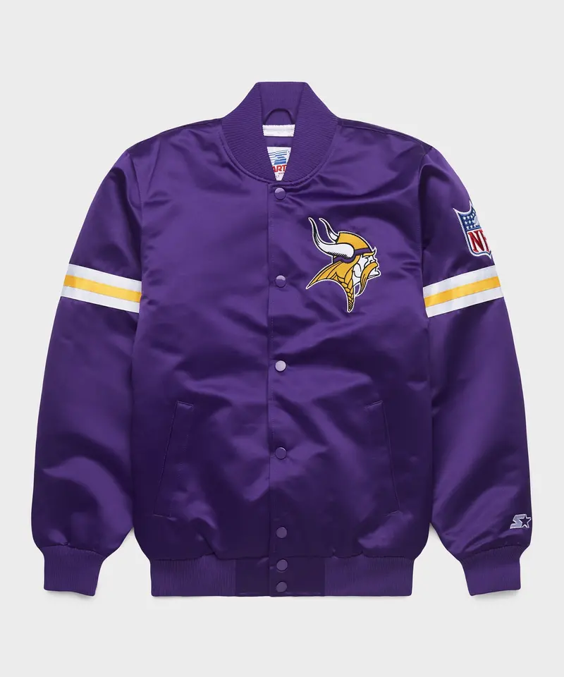 Homage X Starter Vikings Heavyweight Satin Jacket 1