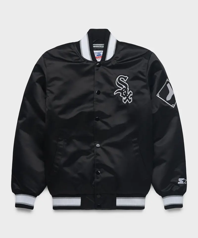 Homage X Starter White Sox Heavyweight Satin Jacket 1